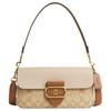 Morgan 27 Colorblock Signature Beschichtetes Canvas und Kalbsleder Hand-Schultertasche Groß Damen Hellkhaki
