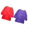 2x Kids Long Sleeve Apron Drawing Painting Waterproof Smock Red Purple,Classroom,Kitchen, Crafts &