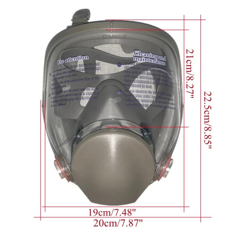 Anti Fog Full Face Respirator, Mask, Industrial Coating, Spraying, Safety Filter, Formaldehyde Protection, 6800