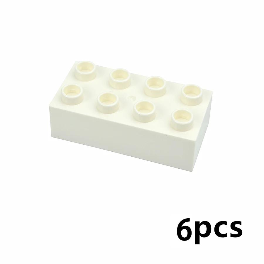 MOC Big Size Bulk Bricks Thick Building Blocks Educational Kid Creative Toys Slope Thin Large Particles Compatible With Duploes