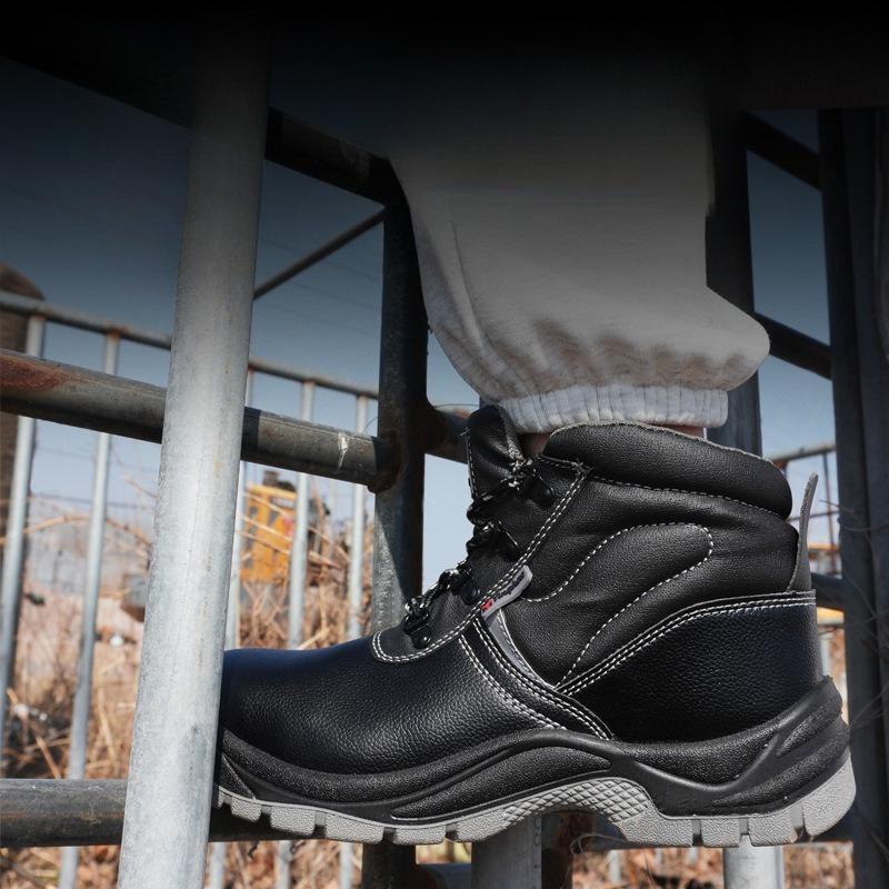Fashion Wear-resisting Men Work Safety Boots Anti-smash Anti-puncture Work Sneakers Waterproof Boots Indestructible Protective Work Boot