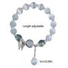 Fashionable Opal Sea Blue Crystals Bracelet Elegant Fashion Jewelry Portable for Girls and Women with Elastic Designs