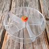 Bowl Transparent Resistant Bite Blue Wheel Training Toy Bird Feeder for Birds