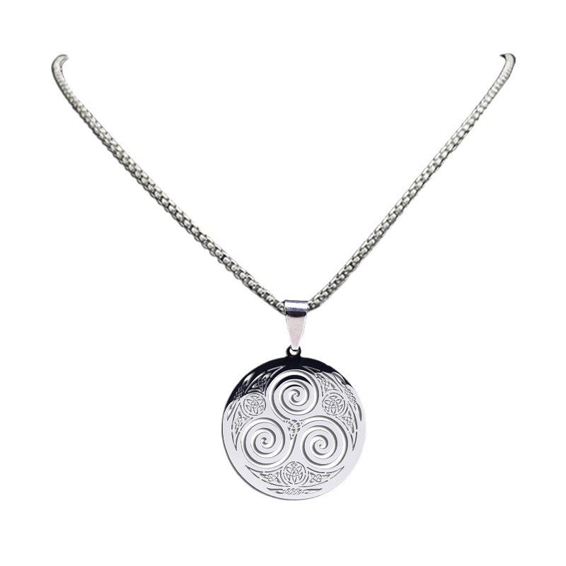 Stainless Steel Witchcraft Vortex Necklace Viking Necklace Jewelry Accessory