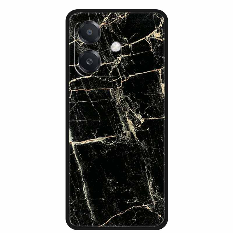 Para OPPO A3 / A3x 5G Funda 6.67" Funda Negra Silicona Suave Funda para Teléfono Para OPPO A3x A3 5G Funda Trasera A 3x A 3 x A3 x Dibujos Animados