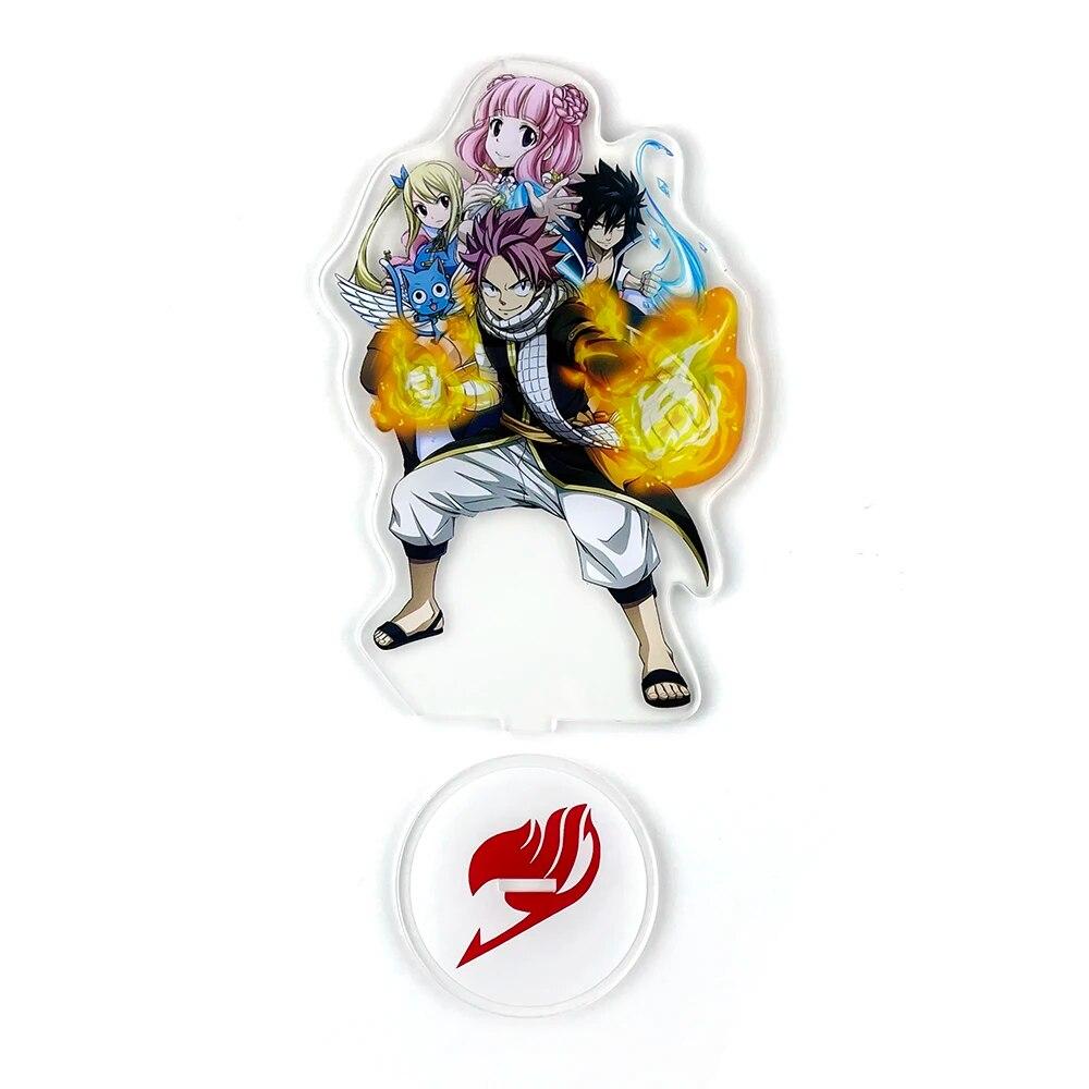 Fairy Tail Erza Lucy Natsu Gray Acrylic Stand Standee Toy Figure