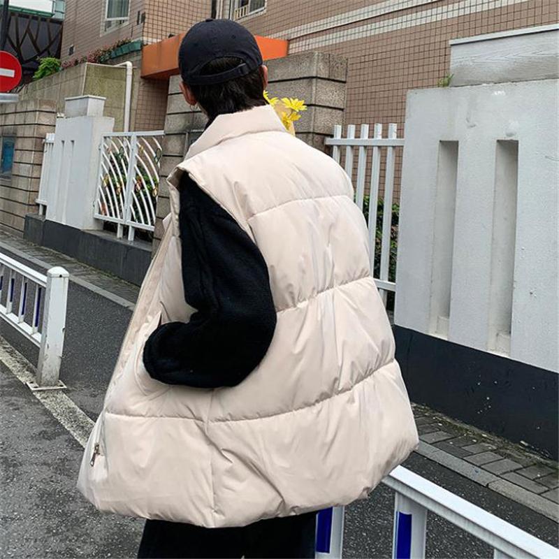 Men Jacket Vest Autumn Winter Fashion Warm Thick Cotton Coats Leisure Streetwear Loose Outerwear Male Sleeveless Vest 2024