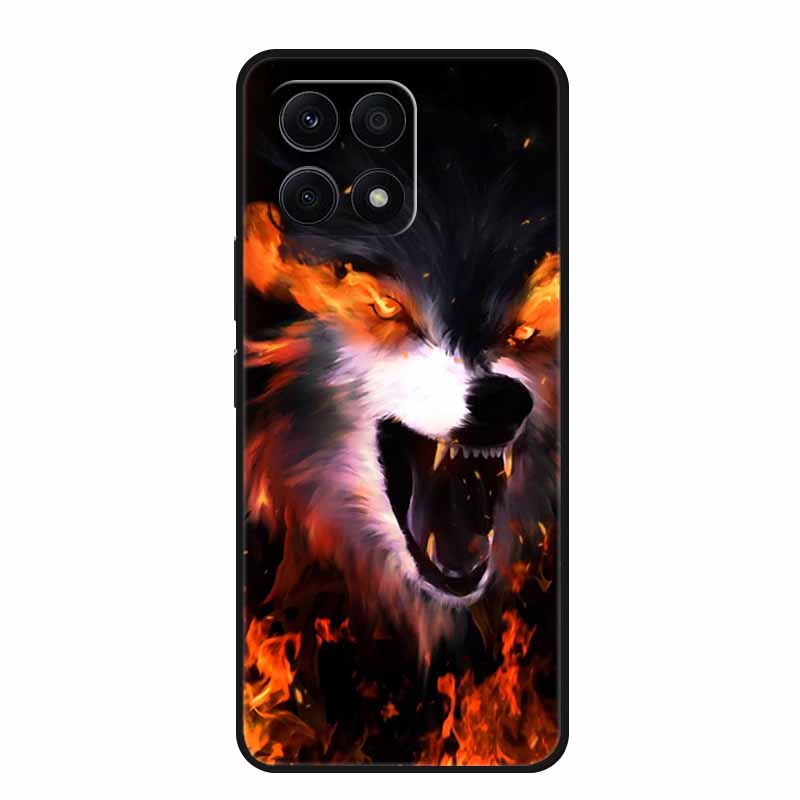 For Honor X6B Case Soft Printed Lion Wolf TPU Silicone Cover for Huawei Honor X6b Case JDY-LX1 Protection HonorX6b Girl Covers