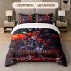 Rammstein 3Pcs Bedding Set, Personalized Custom Name Text, 1 Duvet Cover & 2 Pillowcases For Bedroom