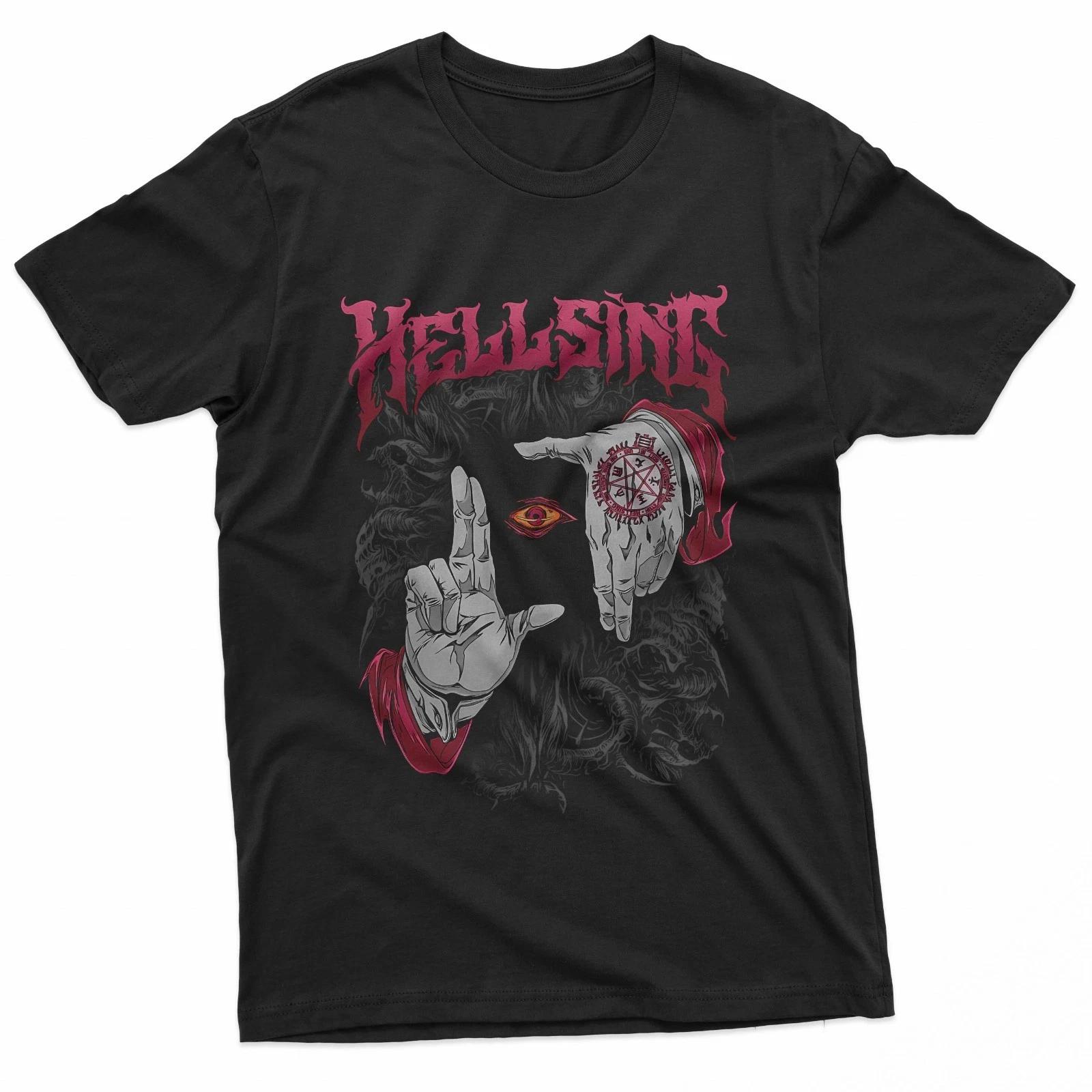 Vampire Hunter Gothic Seal Eye Dark Anime Style T-Shirt S