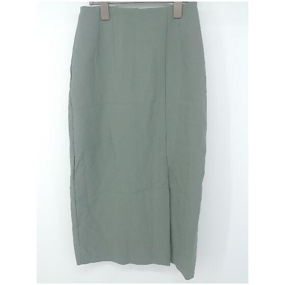 DHOLIC Slit Adult Women s Simple Long Tight Narrow Skirt Size S Green Women s P [Used]
