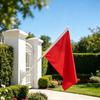 Plastic Flagpole Mounting Brackets, 3 Pack Mini Flag Holders with Angled Cylindrical Sockets and Two-Hole Bases for Decorative Displays