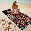 1Pc Christmas Reindeer Decorations Beach Towel Quick Dry Multiuse For Beach Pool Gym Yoga Home Travel Christmas Halloween Xmas Gift S22