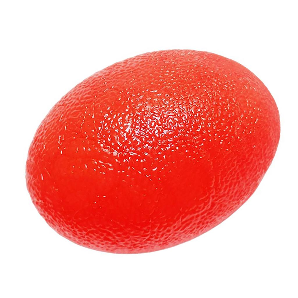 Hand Grip Strengthener Ball Silicone Finger Exerciser Strengthening Squeezer Ball for Stress Tension Relief Red