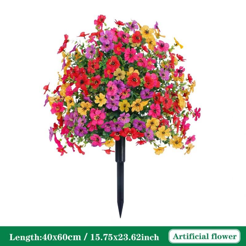 

1 упаковка 23,6 искусственных самшитовых топиарных шаровидных деревьев с грунтовым колом, УФ-устойчивые искусственные уличные кустарники, Декор для переднего двора - Комнатные/уличные растения