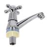 Bathroom Faucet Zinc Alloy Wash Basin Faucet Chrome Cross Lever Quick Open Single Cold Water Tap Bathroom Kitchen Accessories