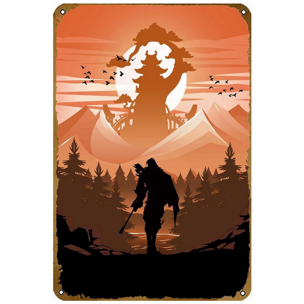 Metal Tin Signs Plaque Video Game Wall Decoration Vintage Art Posters Iron Painting for Man Cave Home Cafe Game Room Club Bar