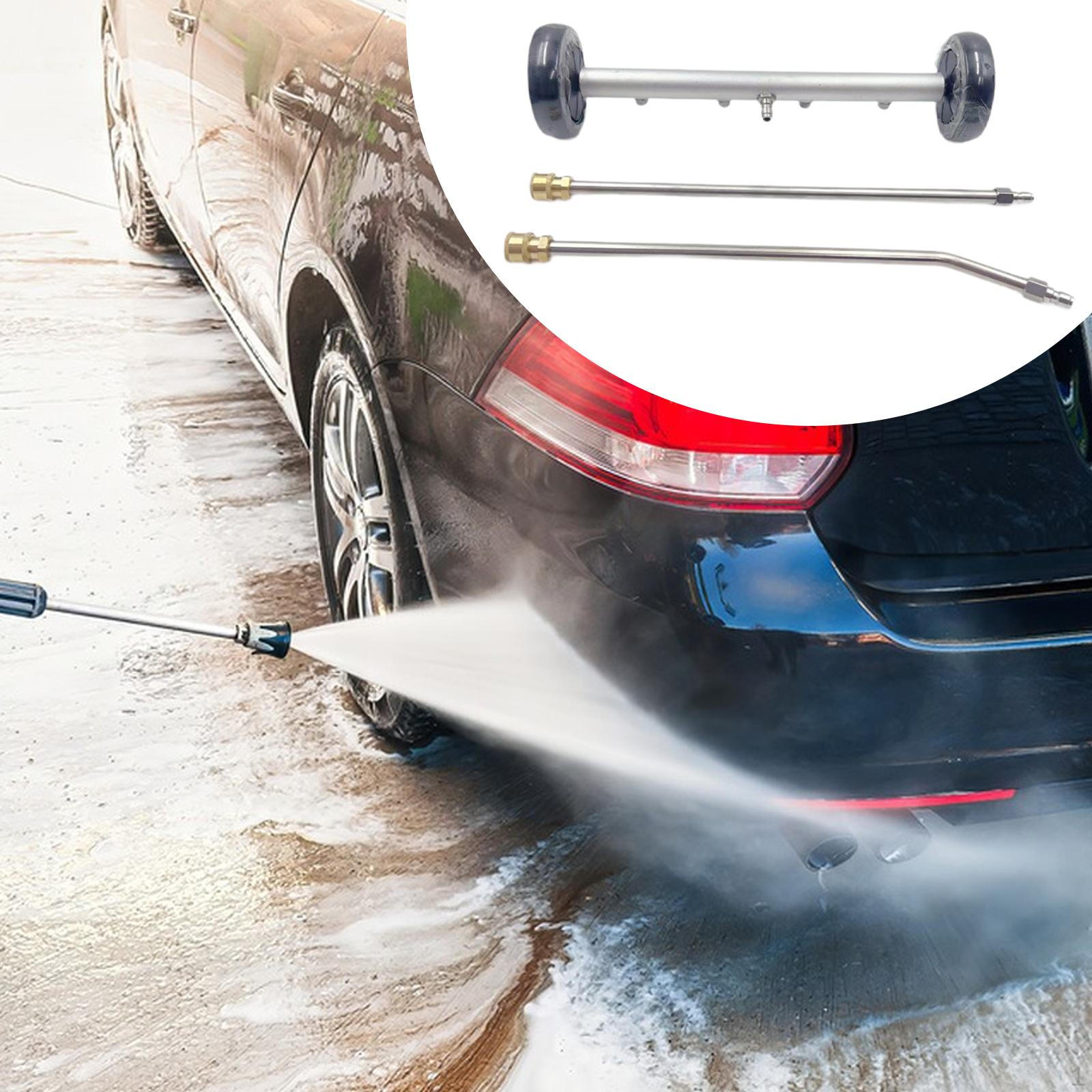 

Pressure Washer Undercarriage Cleaner with 4 Nozzles Car Chassis Cleaning Tool Power Surface