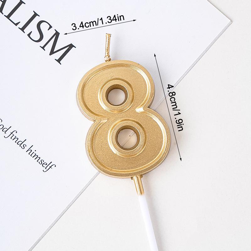 

Золотые свечи для торта на день рождения 0-9 Цифровой топпер для торта Номер Свадебные торты Декор для десерта Принадлежности для вечеринки Аксессуары