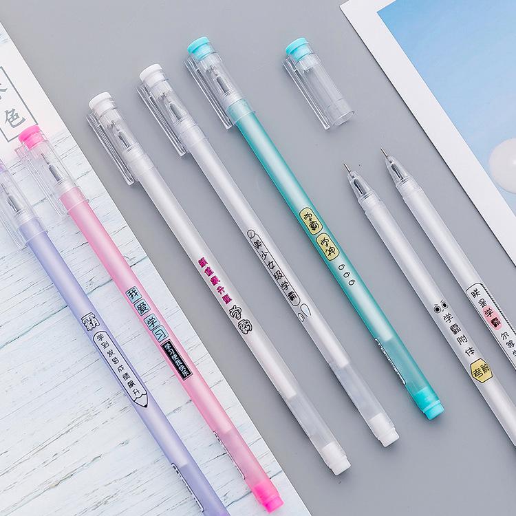 Creative Cute Black Gel Pen for Students and Office Use - Signature and Stationery Supplies