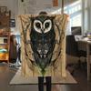 Vintage Owls  Print Flannel Blanket, High Quality Comfortable for All Seasons, Home Decor, Warmth and Comfort