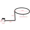1PCS Black White Motorcycle Helmet Holder Hanger Rack Wall Mounted Hook for Coats Hats Caps Helmet Rack Black Steel Accessories