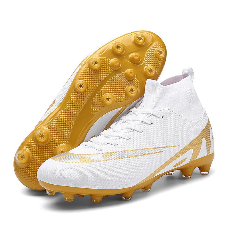 Large size 47 football shoes men's high top new student long nail game shoes broken nail shoes training shoes