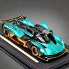 1/24 Aston Martin Valkyrie Alloy Sports Car Model Diecast Metal Track Racing Vehicles Car Model High Simulation Sound and Light Kids Toy Gift