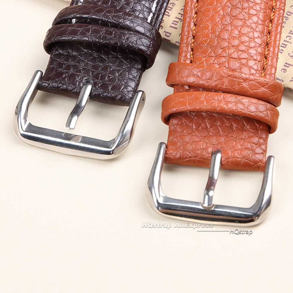 New Leather Watch Strap 18mm 20mm 2mm for Samsung Watch4/5/6/7 40mm 44mm Classic Replacement Bracelet Lizard Pattern Wristband