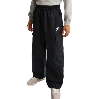 Sportswear Club Loose Mid-Rise Drawstring Straight Leg Cargo Pants Kids Bottoms IF2825-010