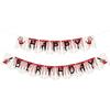1 Set Happy Birthday Garland with Blood Home Hanging Decorations Party Supplies Halloween Birthday Banner Halloween