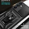 Magnetic Ring Armor funda for Samsung Galaxy S24 FE Case for Samsung S24 Ultra M15 F15 M55 A15 A55 A35 M54 Case slide Lens Cover