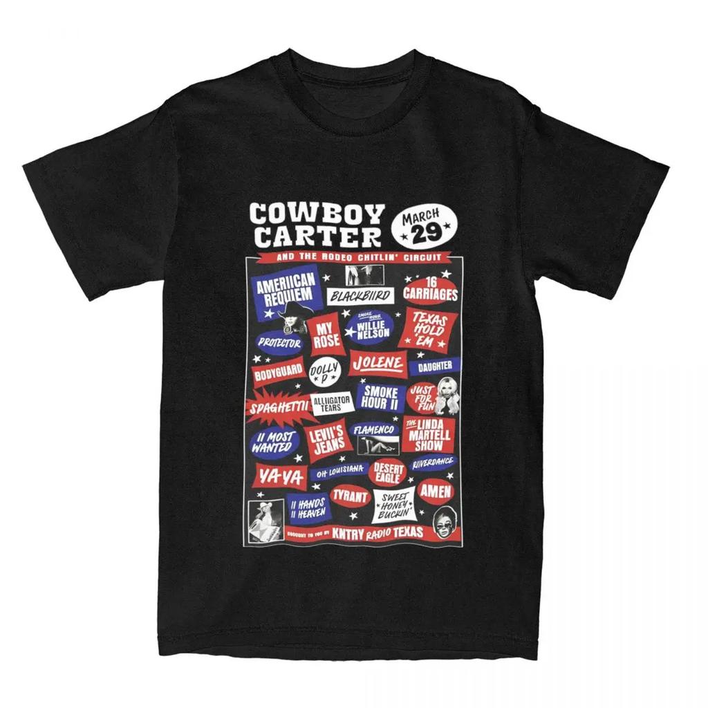 Cowboy Carter Beyonce Men Women's T Shirt The Rodeo Chitlin Circuit Outfit Fashion Tee Shirt T-Shirt  Summer Clothing
