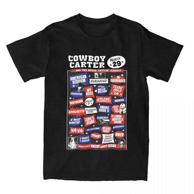 Cowboy Carter Beyonce Men Women's T Shirt The Rodeo Chitlin Circuit Outfit Fashion Tee Shirt T-Shirt  Summer Clothing