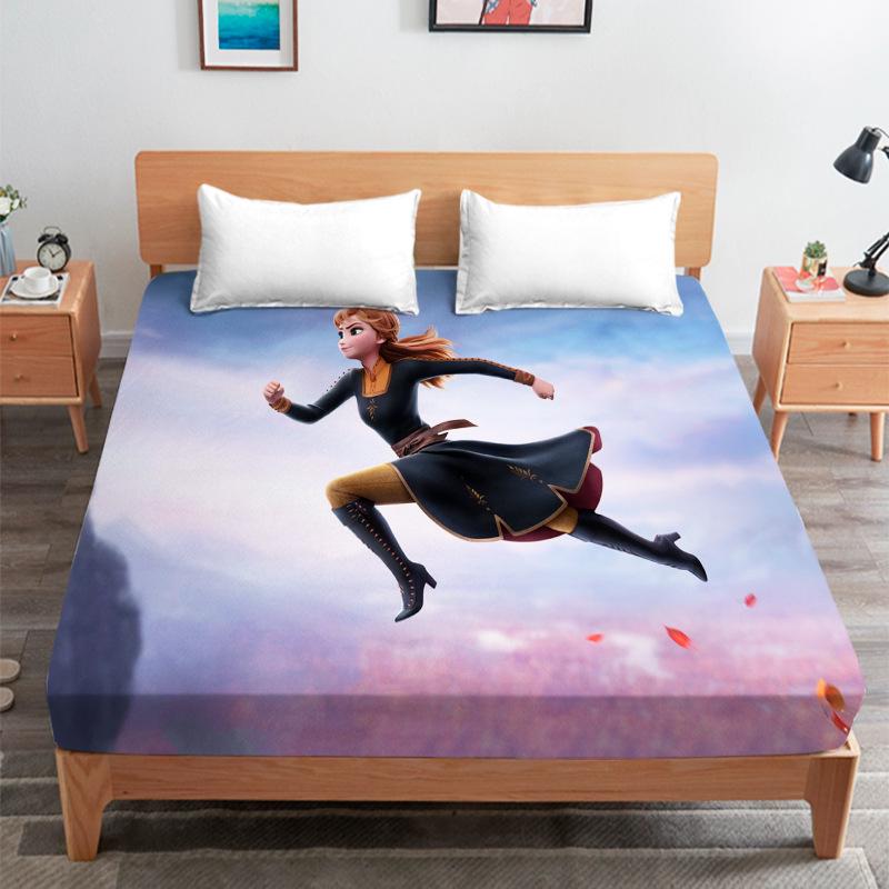 Elsa Princess Children's Bed Cover for Student Dorm Mattress