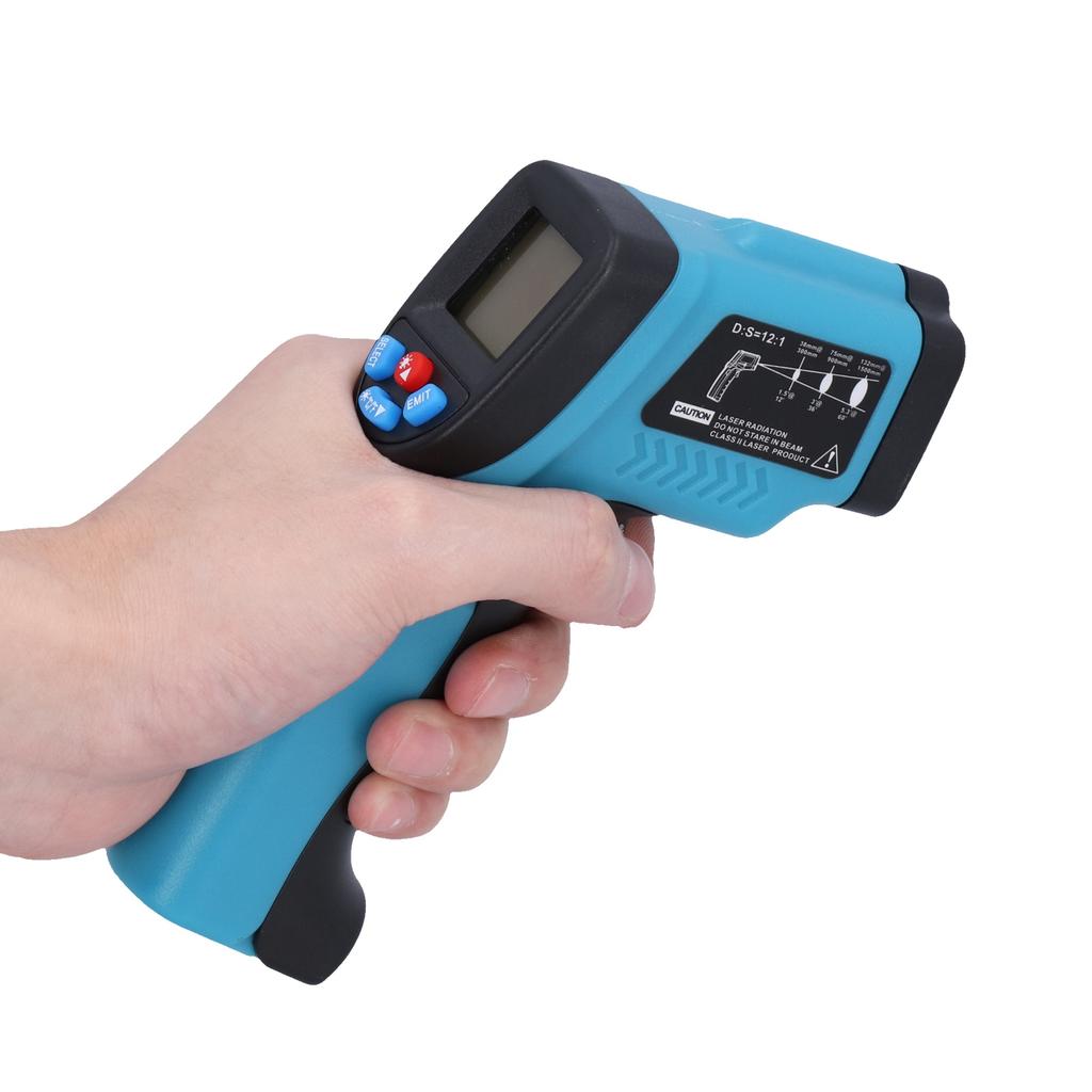 550 Infrared Thermometer Handheld Temperature Tester Digital NonContact Thermometer(Orange Yellow )
