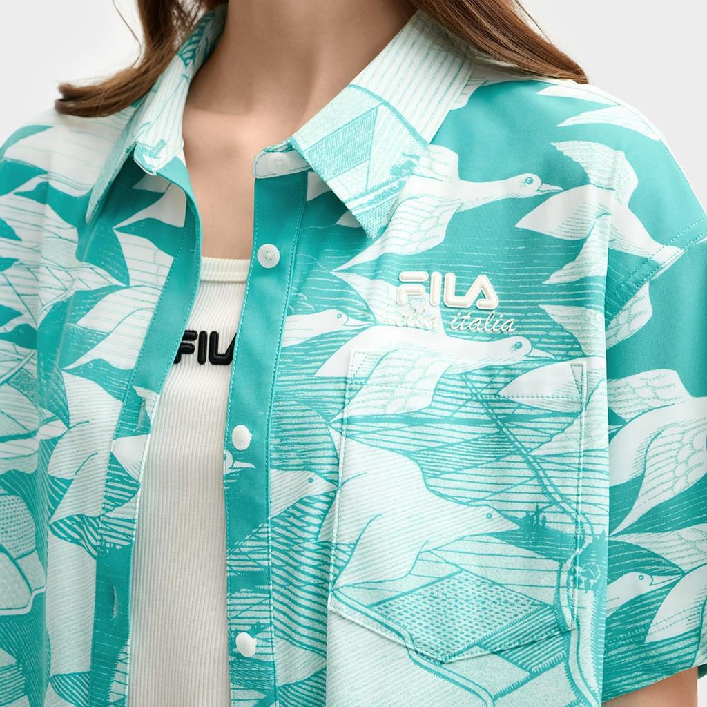 FILA x M.C.ESCHER Shirt Women's Blue F11W538402F-ZA