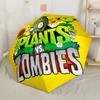 Plants Vs Zombies Adventure Outdoor Automatic Umbrella Compact 8-Rib Design Lightweight Durable Everyday Carry Umbrella Elegant Umbrella