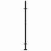 Black Garden Gate 105X155 Cm Steel Flame Pattern