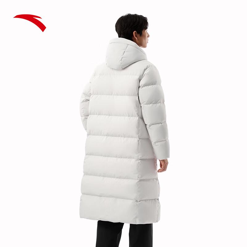 Anta Men's Six-Degree Core Mid-Length Hooded Goose Down Jacket