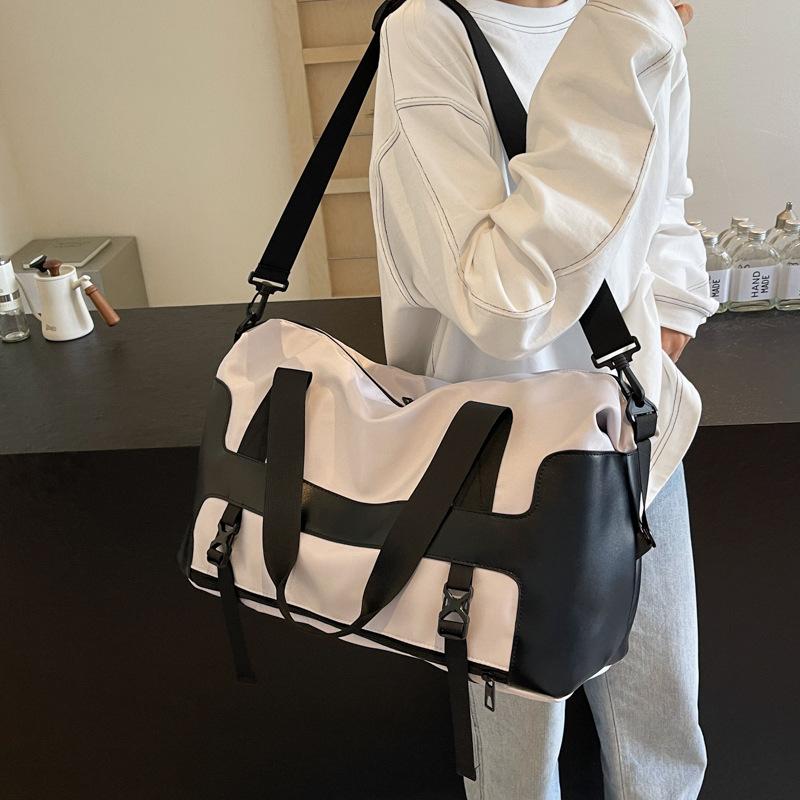 Dry and Wet Separation Trendy and Cool Fitness Bag Short-distance Outing Large Capacity Shoe Storage Handbag Bag Can Be Used To Cover Pull Rod