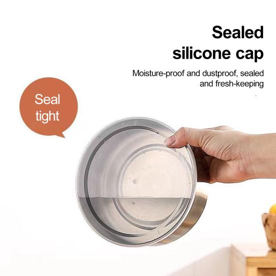 Cutie de depozitare a alimentelor 5 buc. Recipiente pentru alimente din oțel inoxidabil cu capace rezistente la scurgeri Cutie de prăjitură reutilizabilă pentru casă