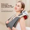 Kneading Massage Shawl, Electric Heating LCD Screen Display Charging Portable Whole Body Household Cervical Spine Massage Instrument