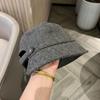 Meier Can tie ponytail high quality wool fisherman hat children autumn and winter retro British washbasin hat