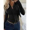 Camisa de Manga Larga con Solapa y Botones de Cintura Entallada para Mujer Otoño Invierno, Nuevo Top Blusa Casual para Transfronterizo Europeo Americano