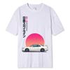 Initial T Shirt 100% Cotton T-shirt Men Summer Short Sleeve Tops Japan Printing Clothes Racing Car Tshirt Male Tees-shirt 80268