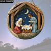 1pc 2D Flat Nativity Wooden Decorative Plaque & Statues, 7.87"x7.87" (20cm X 20cm) Ideal Holiday Gift for Creative Home Wall Decor, Suitable for