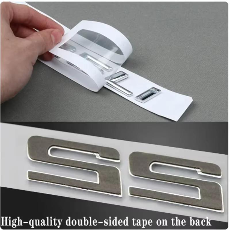 Old Numbers Letters 420d 425d 428d 430d 435d 440d Top ABS Emblem for 4 Series Car Trunk Nameplate Logo Sticker