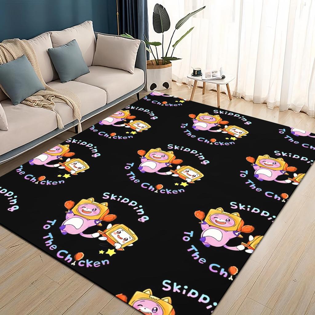 27 Style New Lankybox Boxy Foxy Rocky Cartoon Carpet Rug for Living Room Bedroom Home Sofa Decoration,kids Non-slip Floor Mat