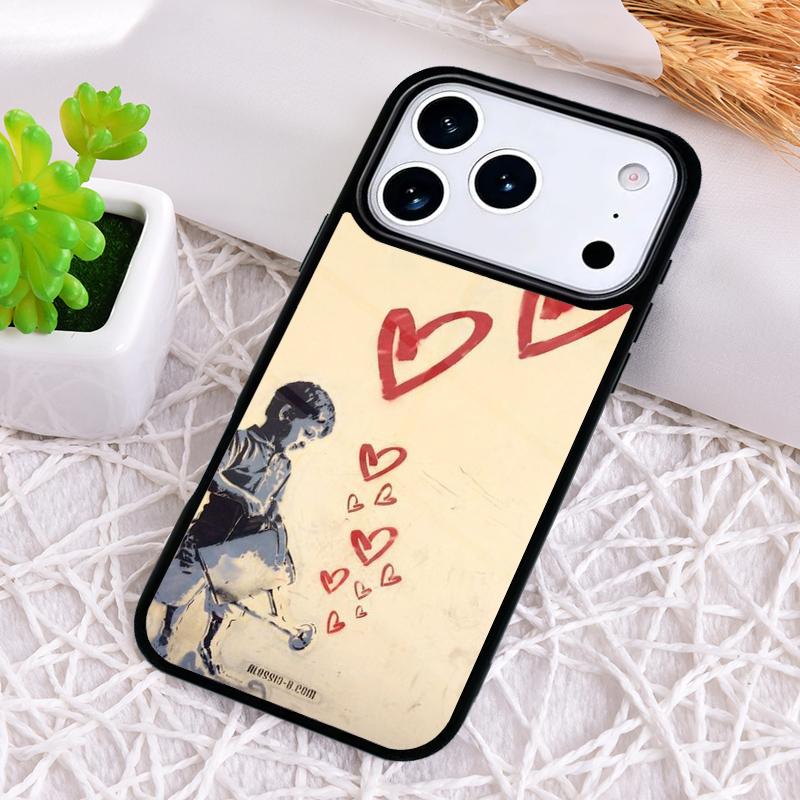 Graffiti soft Phone Case for iPhone 17 Air 16 15 11 12 14 13 Pro Max Shockproof Cover